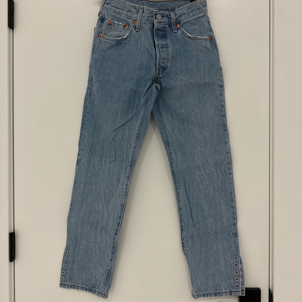 LEVIS JEANS WITH RIVETS ON HEM